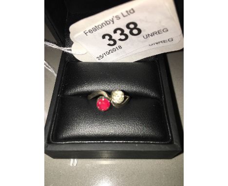 18CT RUBY &amp; DIAMOND RING