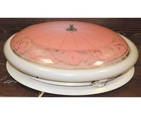 MID-20TH CENTURY GLASS CIRCULAR LIGHT FITTING
40cm diameter