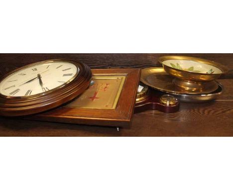 COLLECTION OF COLLECTABLES 
including a reproduction barometer, brassware etc 