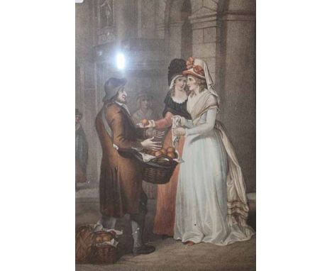 DECORATIVE PRINT OF A LONDON SCENE
together with two others