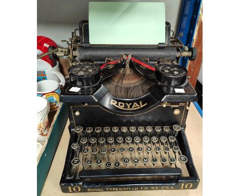An early 20th century Royal office typewriter. 