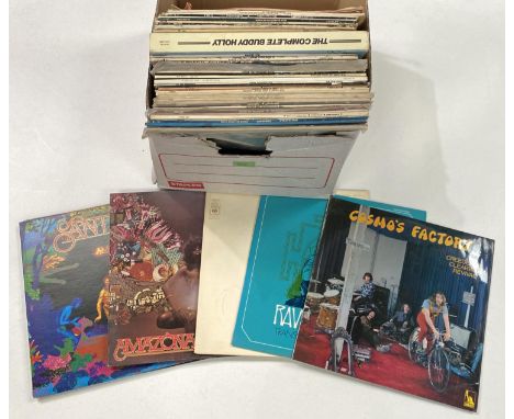 A selection of LP's including Santana, Bob Dylan etc 