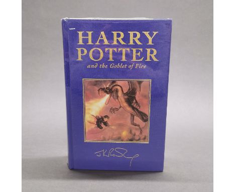 A first edition sealed hardback Harry Potter and the Goblet of Fire novel.