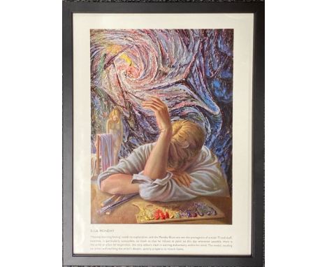 A framed 1960's print Blue Monday by Tretchikoff, 29 x 38cm.