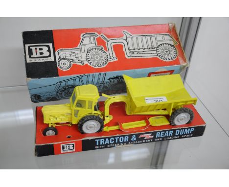 Britains 'Tractor & Rear Dump' with steering Attachment And Loading Spade in original box
