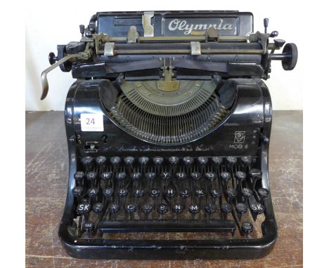 A vintage Olympia typewriter