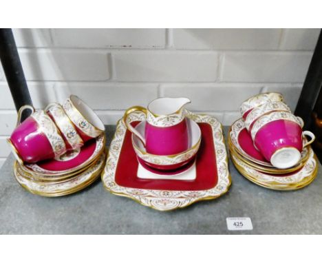 Spode 'Regent' pattern china teaset 