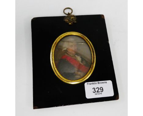Portrait miniature of an Admiral 