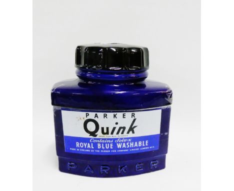 Parker 'Quink' ceramic display bottle, 19cm high