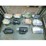 11 x A1 Mixed Land Rover Starter Motors
