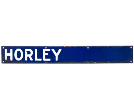 Southern Railway destination board enamel HORLEY. from the departure board at either Charing Cross or Victoria station. In ve