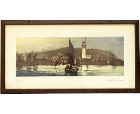 Carriage Print  SCARBOROUGH, YORKSHIRE  by Frank H Mason R.I. from the LNER Original Etching Series of 1936. In excellent con