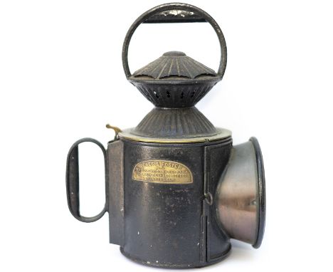 Single Aspect hand lamp brass plated JONES &amp; FOSTER LATE WILLIAM INIGO JONES &amp; SON 128 &amp; 129 HENEAGE STREET BIRMI