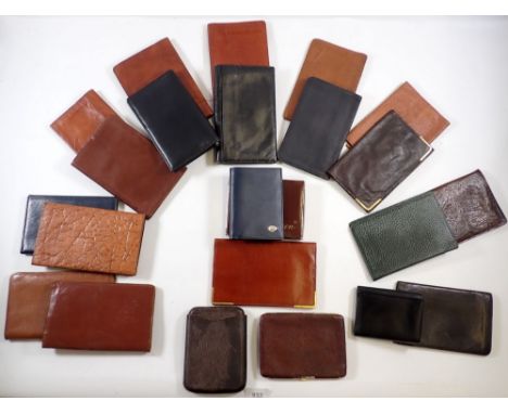 A quantity of leather vintage wallets 