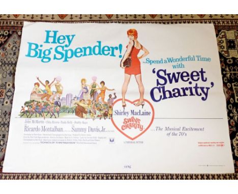 Seven vintage Big Spender film posters staring Shirley Maclaine 