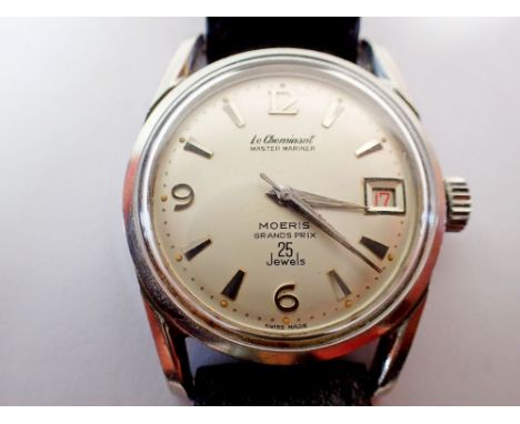 A Le Cheminant Master Mariner Morris Grand Prix gentleman's vintage wrist watch 