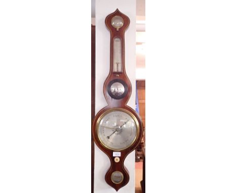 A 19th century rosewood barometer/thermometer 