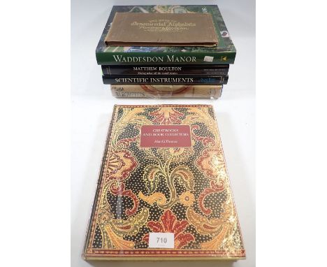 A group of books on art and antiques including Waddeston Manner, Barometers, Mathew Boulton, Scientific Instruments etc