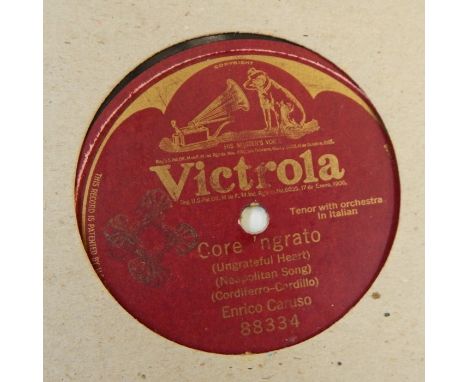 Quantity of 10" vocal records to include Zonophone, Historic Records Society, Winner Imperial, etc and a quantity of 12" voca