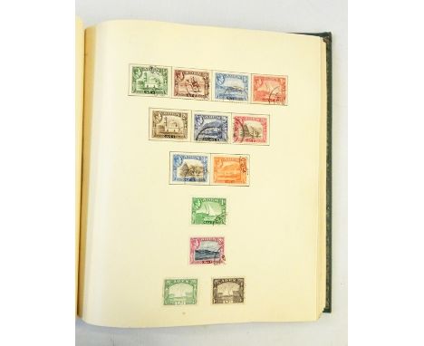 New Age stamp album including King George VI commonwealth used, some mint 