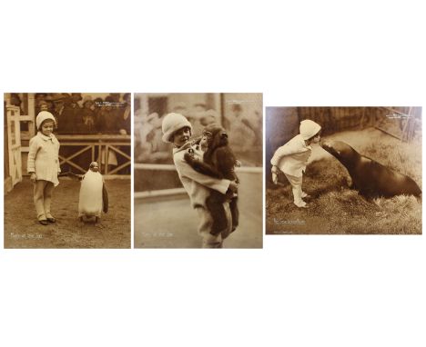 Eric J. Hosking (1909 - 1991) - Three exhibition-sized photographs of Mary at London Zoo, 1932. From a larger series of photo