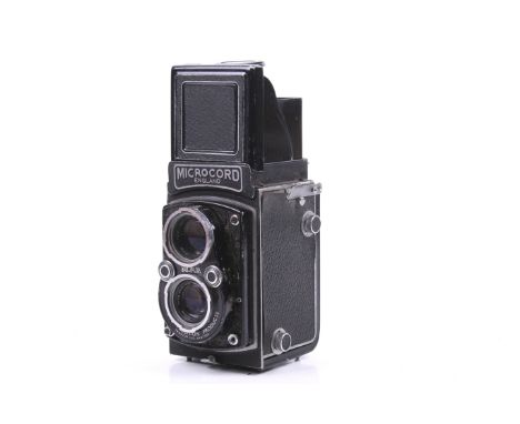 A Micro Precision Products M.P.P. Microcord II 6x6 medium format TLR camera. With a Ross London 77.5mm f3.5 Xpres taking lens