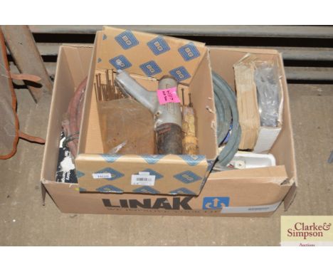 A quantity of air tools and welding equipment