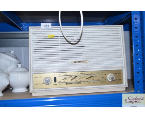 A Ferranti vintage radio - sold as collectors item