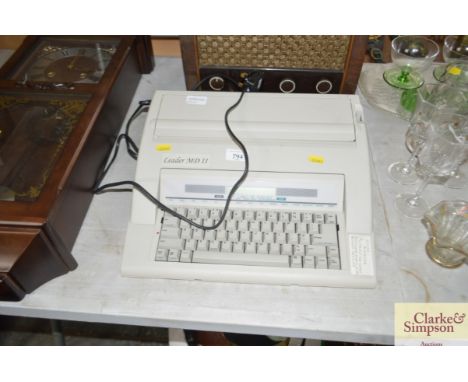 A Leeder electric typewriter