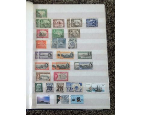 Commonwealth stamp collection housed in large blue stockbook 24 pages of quality some valuable stamps.. Good condition. We co