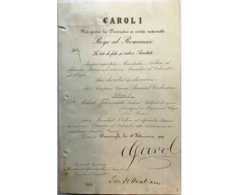 Instituted on the 11th of November 1906, to a former Russian Sergeant of the 18th Wologda Regiment. Awarding document, 320x20