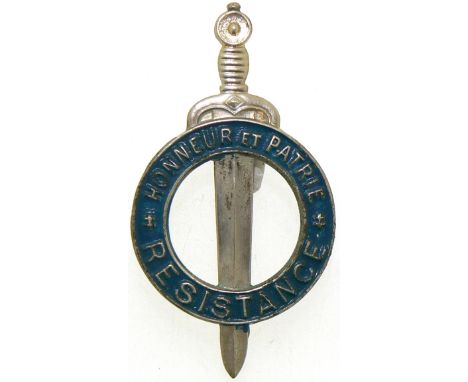 Breast Badge, 50 x26 mm, silvered Metal, obverse enameled, reverse with long pin. Rare badge in best condition. R! I