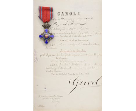 Knight 's Cross, 1st Model, for Civil. Breast Badge, 64x44 mm, Silver, maker's mark "Resch", both sides red enameled, obverse