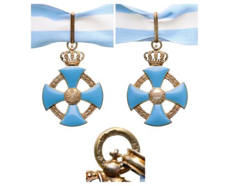 Commander`s Cross, 2nd Model, Civil, instituted in 1935. Neck Badge, 69x50 mm, gilt Silver, hallmarked "900, crown", maker`s 
