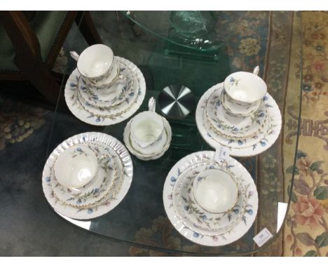 ROYAL ALBERT 'BRIGADOON' PATTERN TEA SERVICE