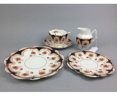 MELBA WARE TEA SERVICE, along with Crown Staffordshire coffee cans and saucers and other tea ware