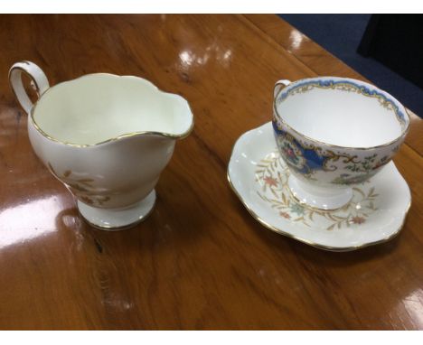 FOLEY ‘BROADWAY’ PATTERN PART TEA SERVICE, including five cups, six side plates and six saucers (of sizes) along with another