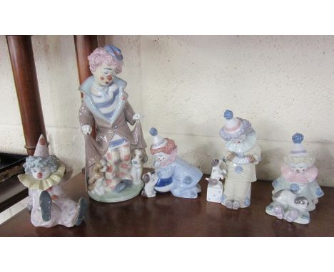 Collection of Lladro clowns