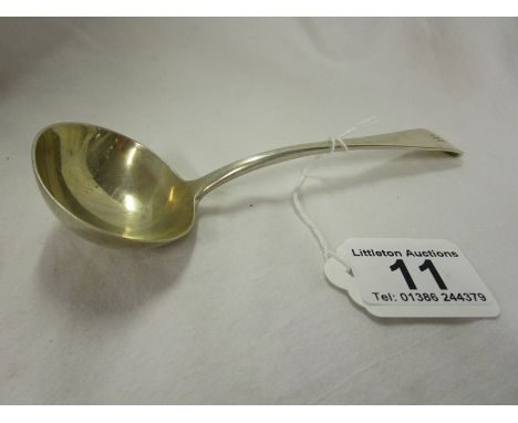 Victorian hallmarked silver ladle - Approx 65g