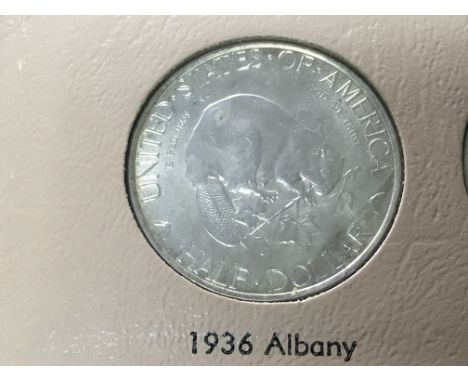 An American commemorative half dollar 1936 Albany. Designed by Gertrude K Lathrop.Note. The United States Congress authorized