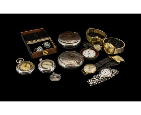 Mixed Bag of Watches - Camy, Geneva, Christian Bernard, Omega Constellation, Omega Geneva, Ladies Timex, Gents Timex,  with t