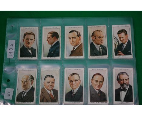 CIGARETTE CARDS: Wills's Cigarettes: Complete set.  1934. Radio Celebrities - a series of 50


UK POSTAGE & PACKING £2.99 1ST