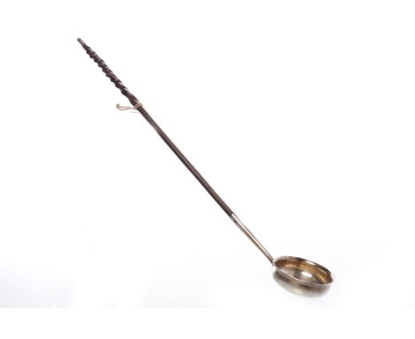 EARLY 19TH CENTURY SCOTTISH SILVER PUNCH LADLE
unmarked, with silver tipped baleen handle, approximately 46g, 42cm long