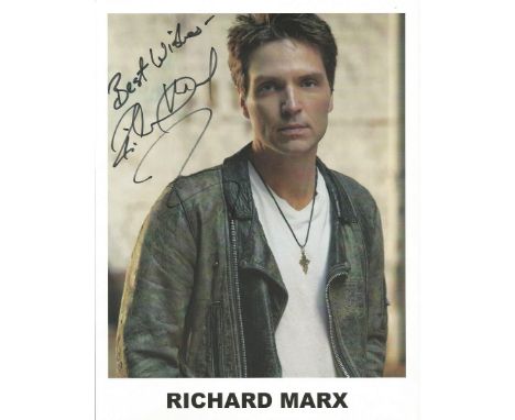 Richard Marx signed 10x8 colour photo. American adult contemporary and pop/rock singer, songwriter, musician and record produ