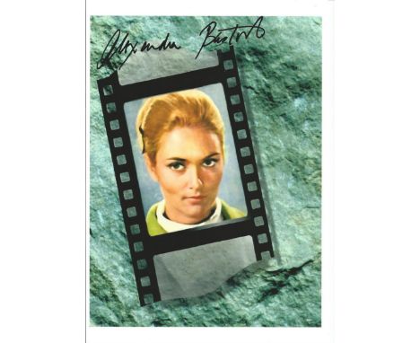Alexandra Bastedo Signed Vintage 7.5x9.5 Photo. Good Condition. All signed items come with our certificate of authenticity. W
