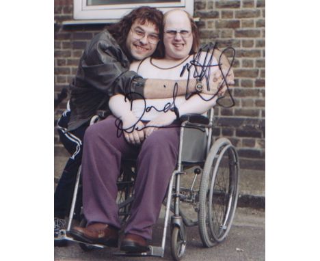 Little Britain Matt Lucas & David Walliams signed 10 x 8 inch photo. in character as Lou & Andy. Good Condition. All signed i