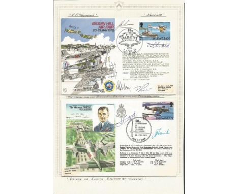 Lt Cdr C Johnson, Chief Petty officer R W Gourlay, Petty Officer D Roer and Theobald signed cover. Also Ironside and Theobald