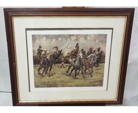 Margaret Barrett, Equestrian Print, "Mud, Sweat &amp; Tears" 366/850 – Limited Edition