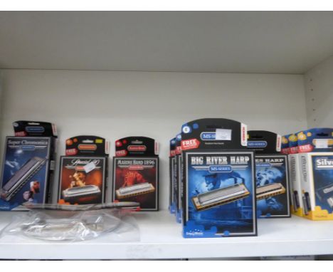 * A selection of Hohner boxed/unused Harmonicas including ''Special 20'', ''Blues Harp'', ''Super Chromonica'' etc. (RRP in e