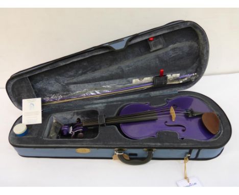 * A Stentor Harlequin 15'' Purple Viola housed in bespoke fitted hard case (RRP £199)